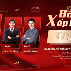 Alternative view of Mẫu bảng xếp hạng Top3 nhân viên xuất sắc