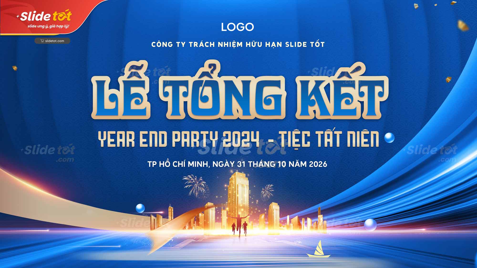 Mẫu Phông nền/Backdrop Lễ tổng kết (Xanh dương) 5 Mẫu Phông nền/Backdrop Lễ tổng kết (Xanh dương) - Ảnh 3