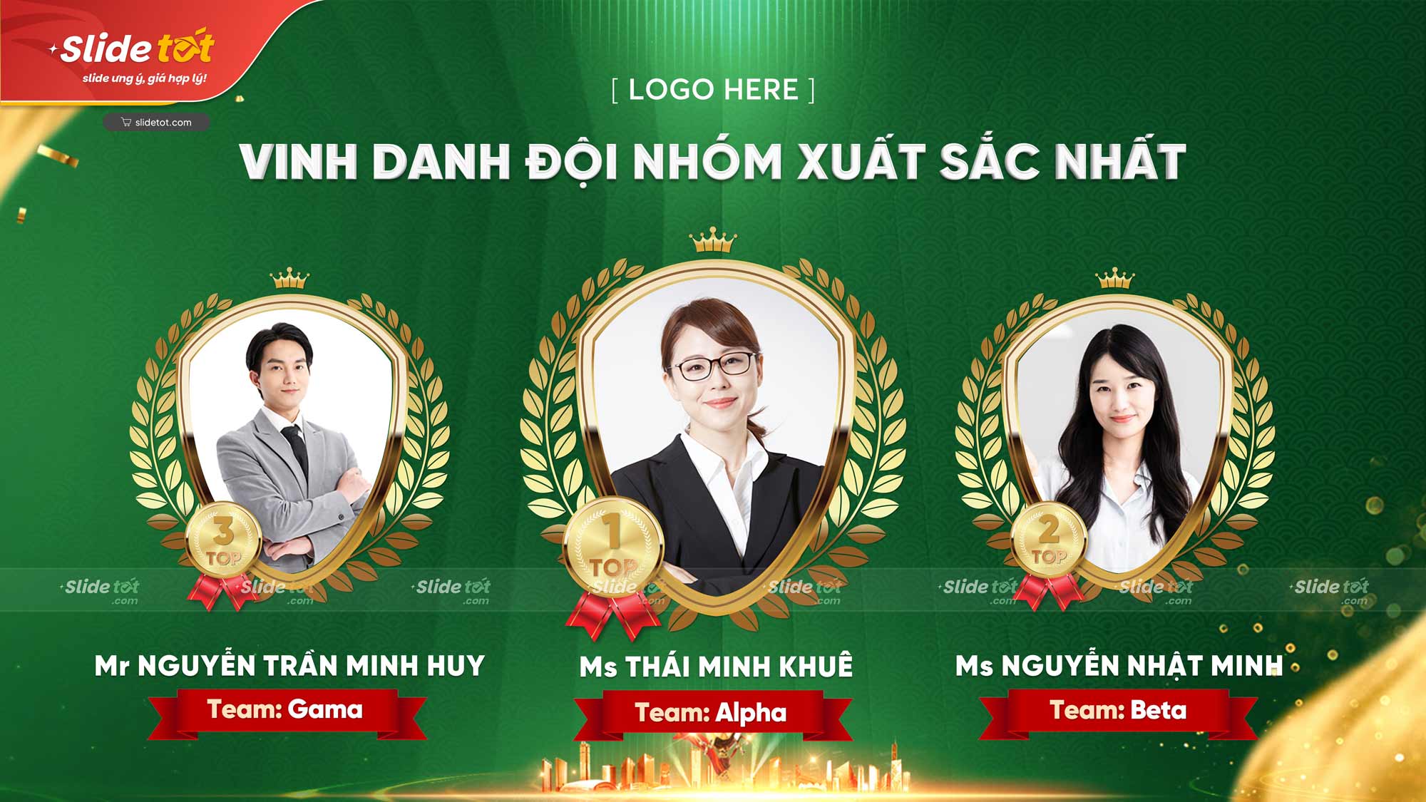 Mẫu Phông nền Backdrop Vinh danh đội nhóm xuất sắc nhất (Xanh lá) 5 Mẫu Phông nền Backdrop Vinh danh đội nhóm xuất sắc nhất (Xanh lá) - Ảnh 3