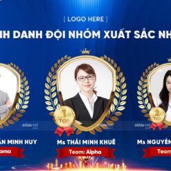Mẫu Phông nền Backdrop Vinh danh đội nhóm xuất sắc nhất (Xanh dương) 7 Mau phong nen backdrop vinh danh doi nhom xuat sac nhat slidetot 2 1