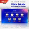 Mẫu Phông nền Backdrop Vinh danh TOP10 cá nhân xuất sắc nhất (Xanh dương) 2 Mẫu Phông nền Backdrop Vinh danh TOP10 cá nhân xuất sắc nhất (Xanh dương) - mẫu PowerPoint Slide Tốt