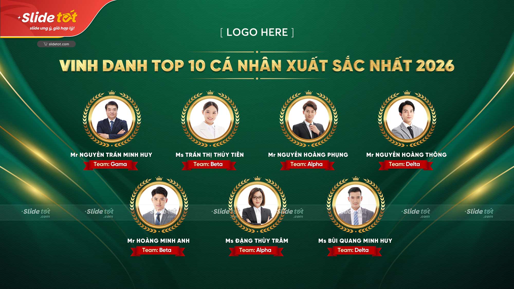 Mẫu Phông nền Backdrop Vinh danh TOP10 cá nhân xuất sắc nhất (Xanh lục) 5 Mẫu Phông nền Backdrop Vinh danh TOP10 cá nhân xuất sắc nhất (Xanh lục) - Ảnh 3