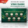 Mẫu Phông nền Backdrop Vinh danh TOP10 cá nhân xuất sắc nhất (Xanh lục) 1 Mẫu Phông nền Backdrop Vinh danh TOP10 cá nhân xuất sắc nhất (Xanh lục) - mẫu PowerPoint Slide Tốt