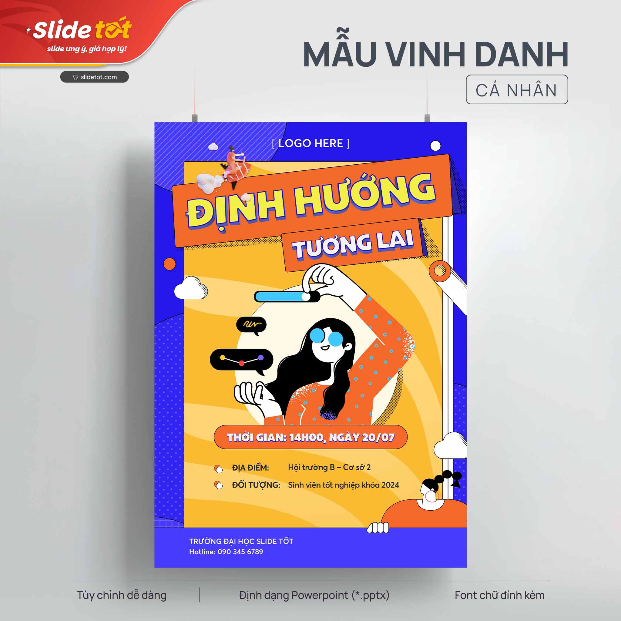 Mẫu Poster định hướng tương lai 3 Mẫu Poster định hướng tương lai - Slide Tốt