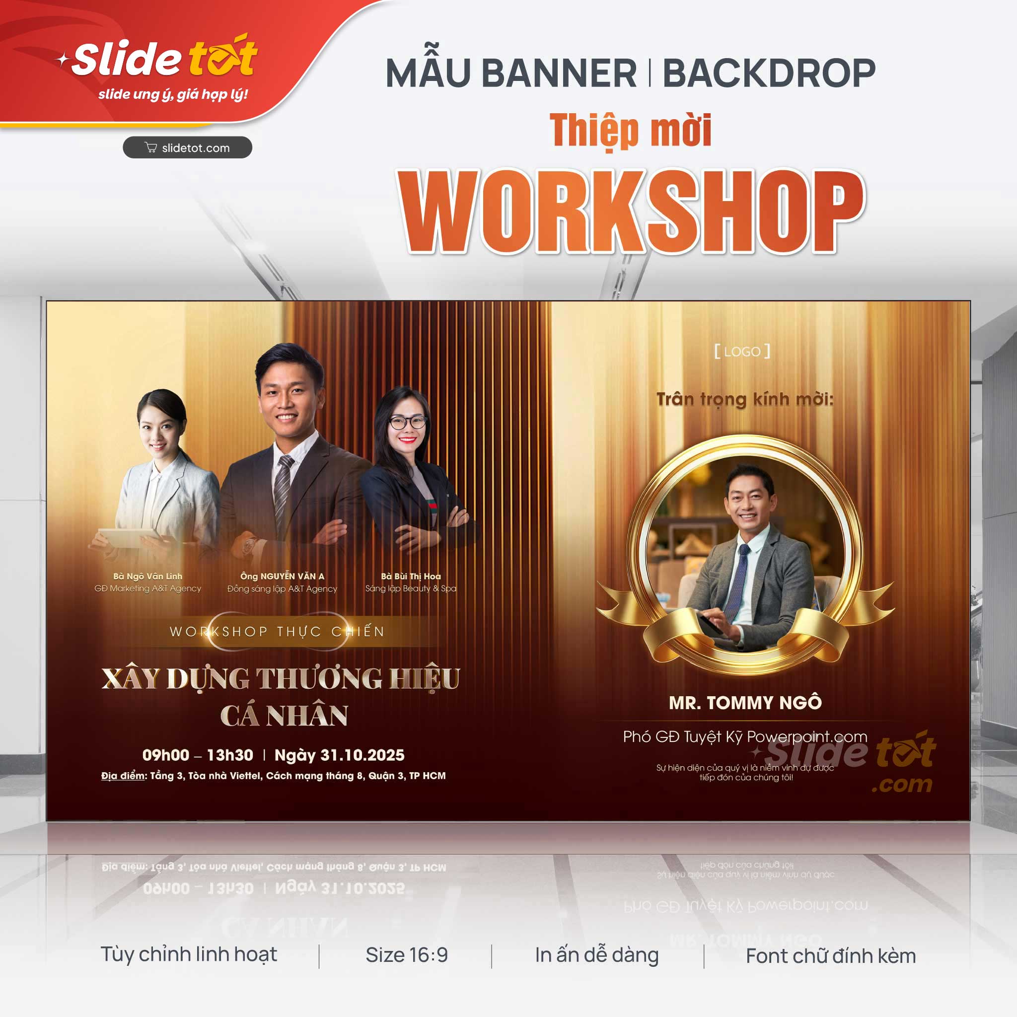 Mẫu thiệp mời Workshop 3 Mẫu thiệp mời Workshop - mẫu PowerPoint Slide Tốt