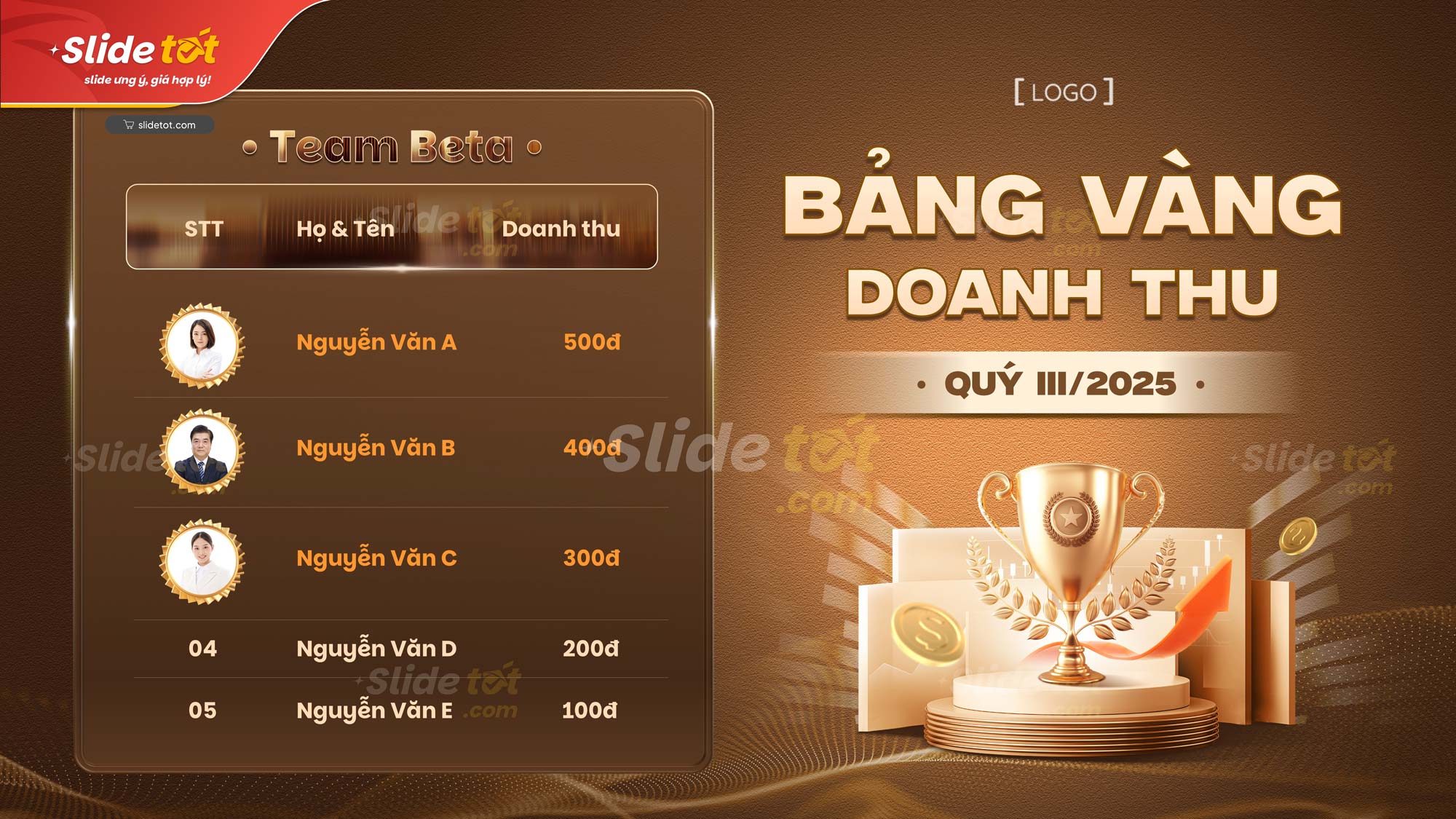 Mẫu vinh danh bảng vàng doanh thu Quý 5 Mẫu vinh danh bảng vàng doanh thu Quý - Ảnh 3