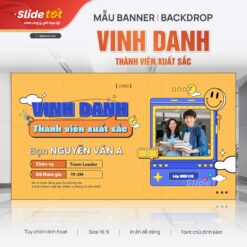 Mẫu vinh danh thành viên nhóm xuất sắc nhất - mẫu PowerPoint Slide Tốt