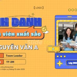 Mẫu vinh danh thành viên nhóm xuất sắc nhất 7 Mau vinh danh thanh vien nhom xuat sac nhat slidetot 2