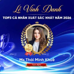 Mẫu Vinh danh Top3 cá nhân xuất sắc nhất (Xanh Dương) 7 Mau vinh danh top3 ca nhan xuat sac nhat slidetot 1 1
