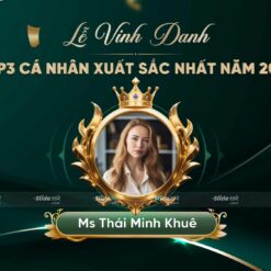 Alternative view of Mẫu Vinh danh Top3 cá nhân xuất sắc nhất (Xanh lục)