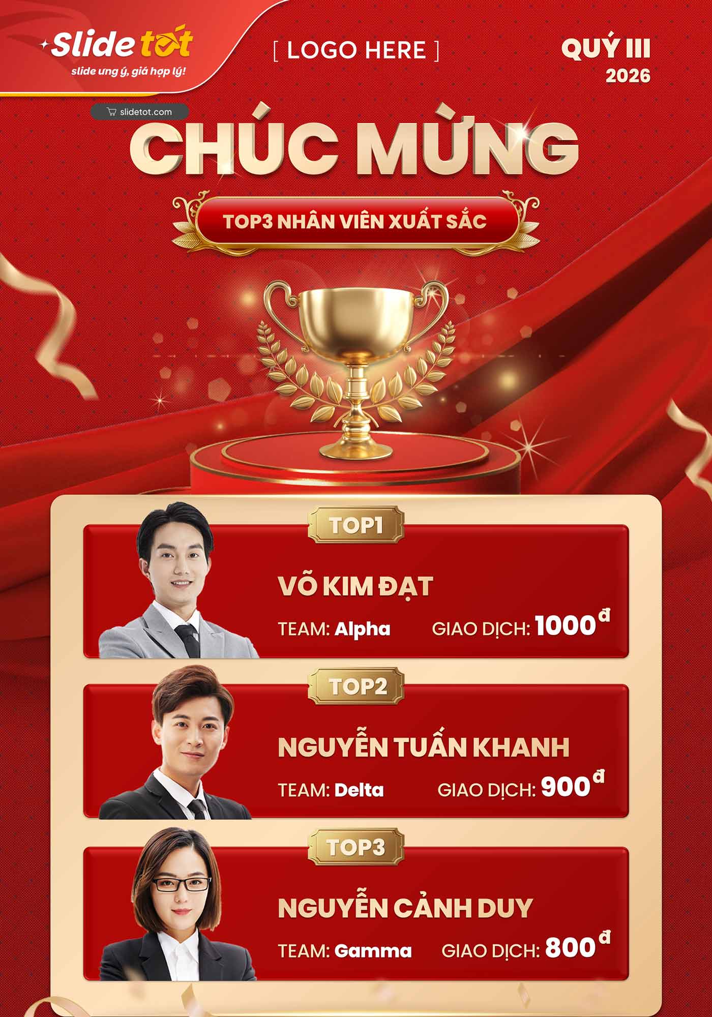 Mẫu Poster Vinh danh Top3 cá nhân xuất sắc 5 Mẫu Poster Vinh danh Top3 cá nhân xuất sắc (1) - Slidetot