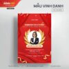 Mẫu Poster Vinh danh cá nhân 1 Mẫu Poster Vinh danh cá nhân - Slide Tốt