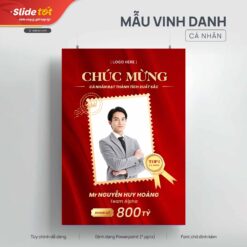 Mẫu Poster Vinh danh cá nhân - Slide Tốt
