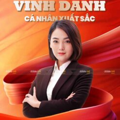 Mẫu Poster Vinh danh cá nhân 7 Mau poster vinh danh ca nhan slidetot 1