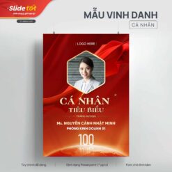 Mẫu Poster Vinh danh cá nhân - Slide Tốt