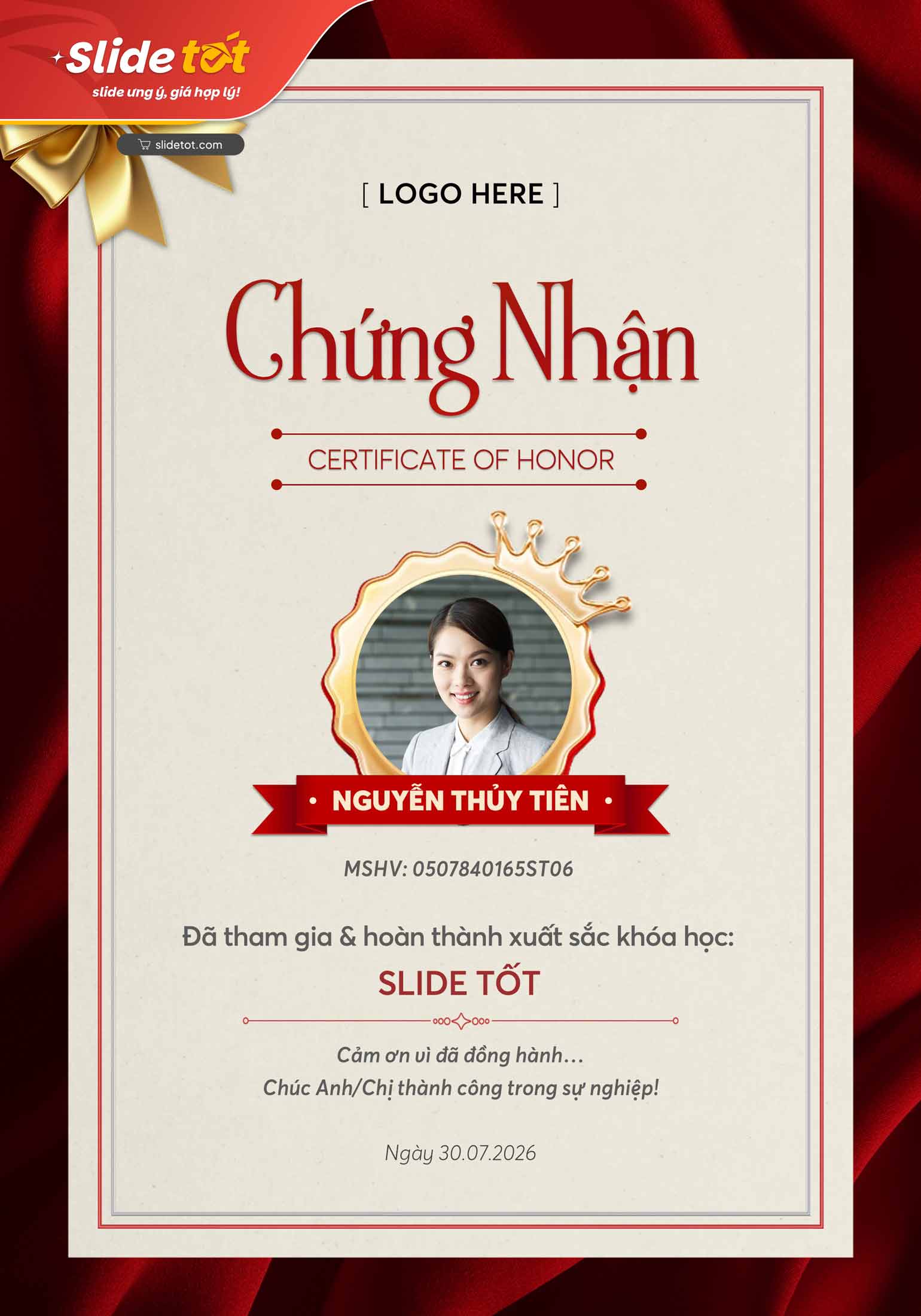 Mẫu Poster Vinh danh cá nhân 5 Mẫu Poster Vinh danh cá nhân(6) - Slidetot