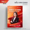 Mẫu Poster Vinh danh cá nhân 2 Mẫu Poster Vinh danh cá nhân - Slide Tốt