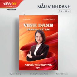 Mẫu Poster Vinh danh cá nhân - Slide Tốt