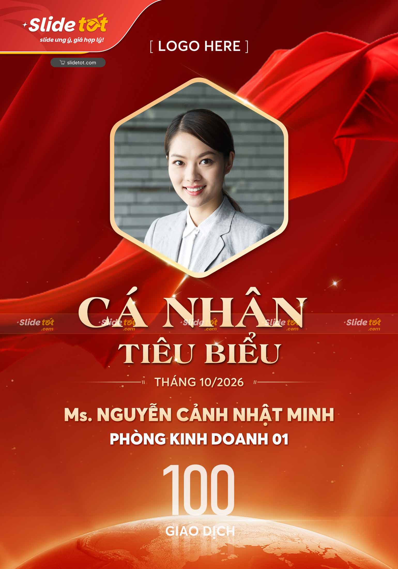 Mẫu Poster Vinh danh cá nhân 5 Mẫu Poster Vinh danh cá nhân(4) - Slidetot