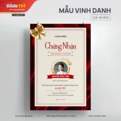Mẫu Poster Vinh danh cá nhân - Slide Tốt