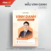 Mẫu Poster Vinh danh cá nhân 1 Mẫu Poster Vinh danh cá nhân - Slide Tốt