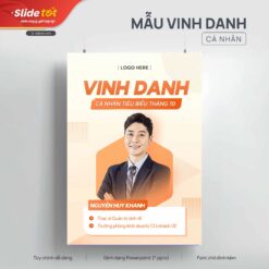 Mẫu Poster Vinh danh cá nhân - Slide Tốt