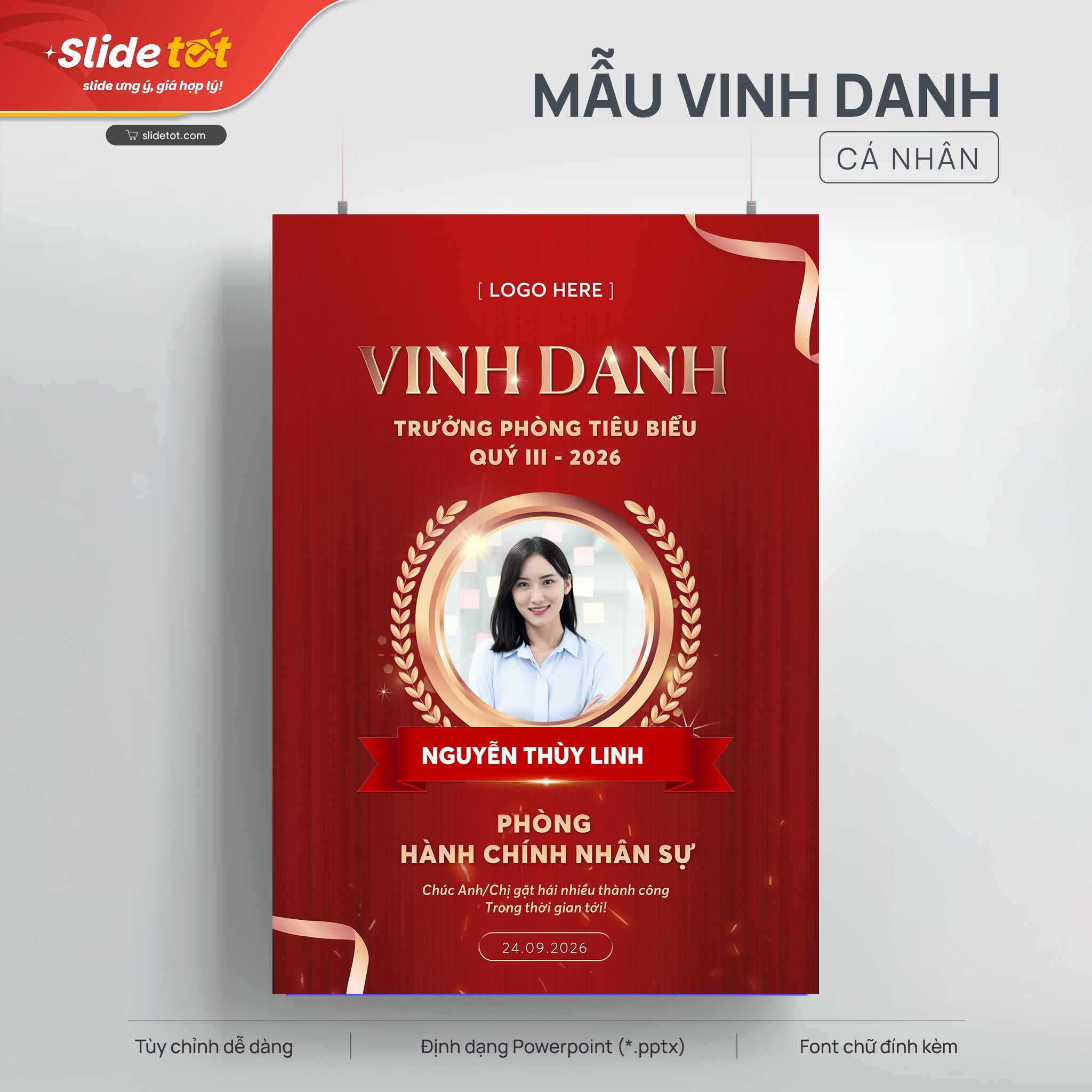 Mẫu Poster Vinh danh cá nhân xuất sắc 3 Mẫu Poster Vinh danh cá nhân xuất sắc - Slide Tốt