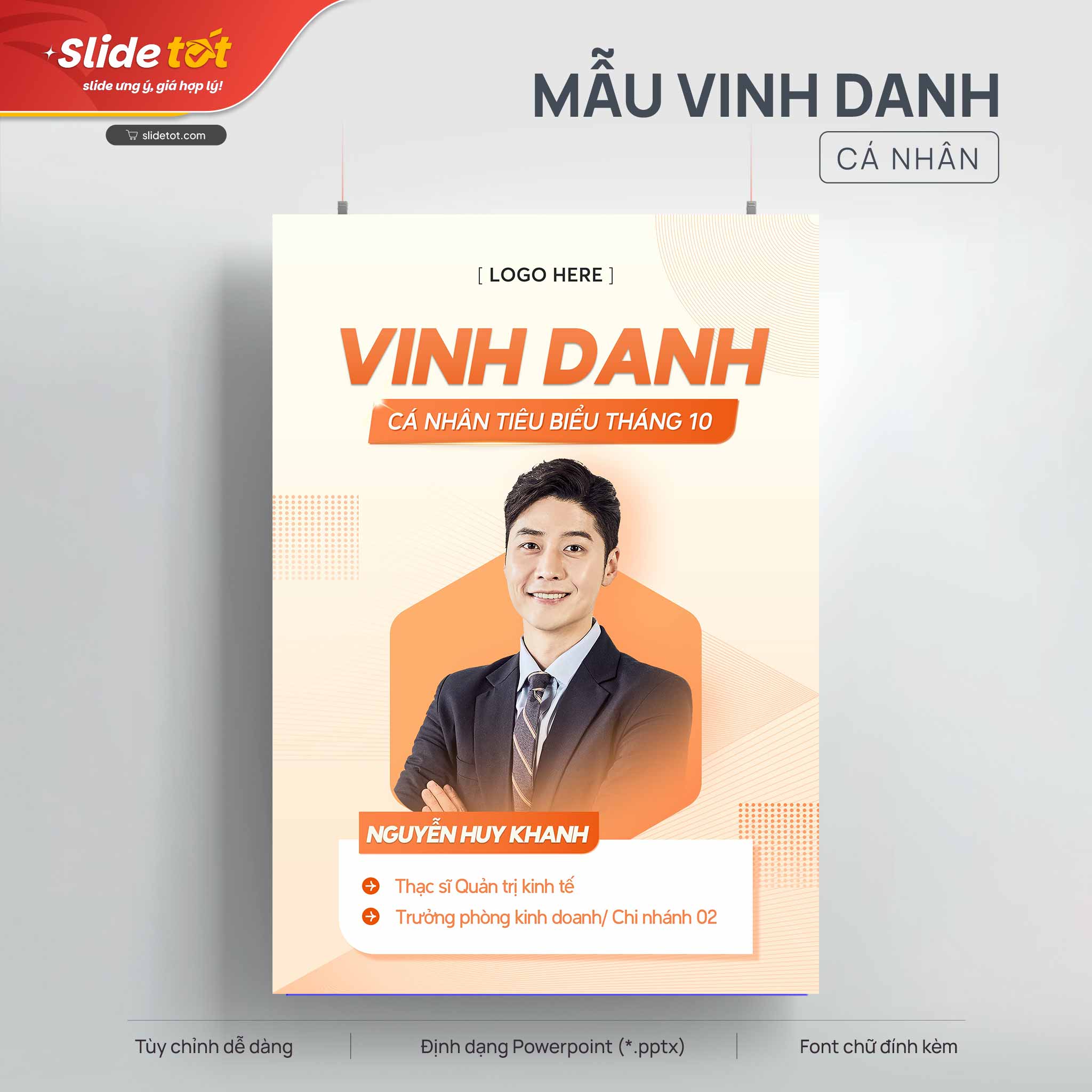 Mẫu Poster Vinh danh cá nhân 3 Mẫu Poster Vinh danh cá nhân - Slide Tốt