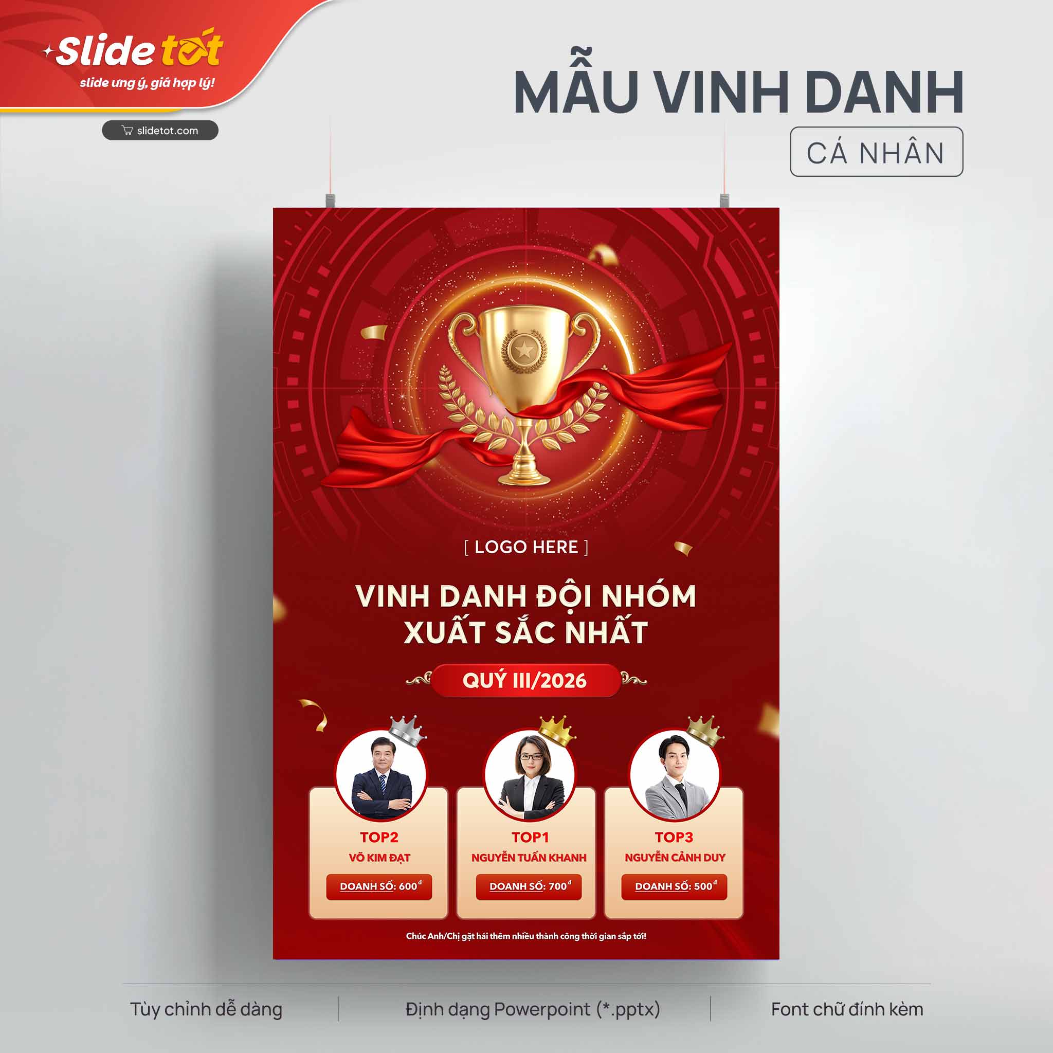 Mẫu Poster Vinh danh đội nhóm xuất sắc nhất 3 Mẫu Poster Vinh danh đội nhóm xuất sắc nhất - Slide Tốt