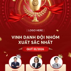 Mẫu Poster Vinh danh đội nhóm xuất sắc nhất 7 Mẫu Poster Vinh danh đội nhóm xuất sắc nhất - Slidetot