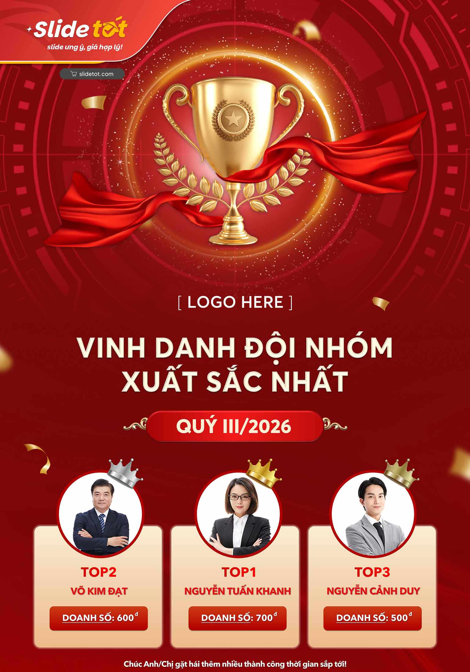 Mẫu Poster Vinh danh đội nhóm xuất sắc nhất 5 Mẫu Poster Vinh danh đội nhóm xuất sắc nhất - Slidetot