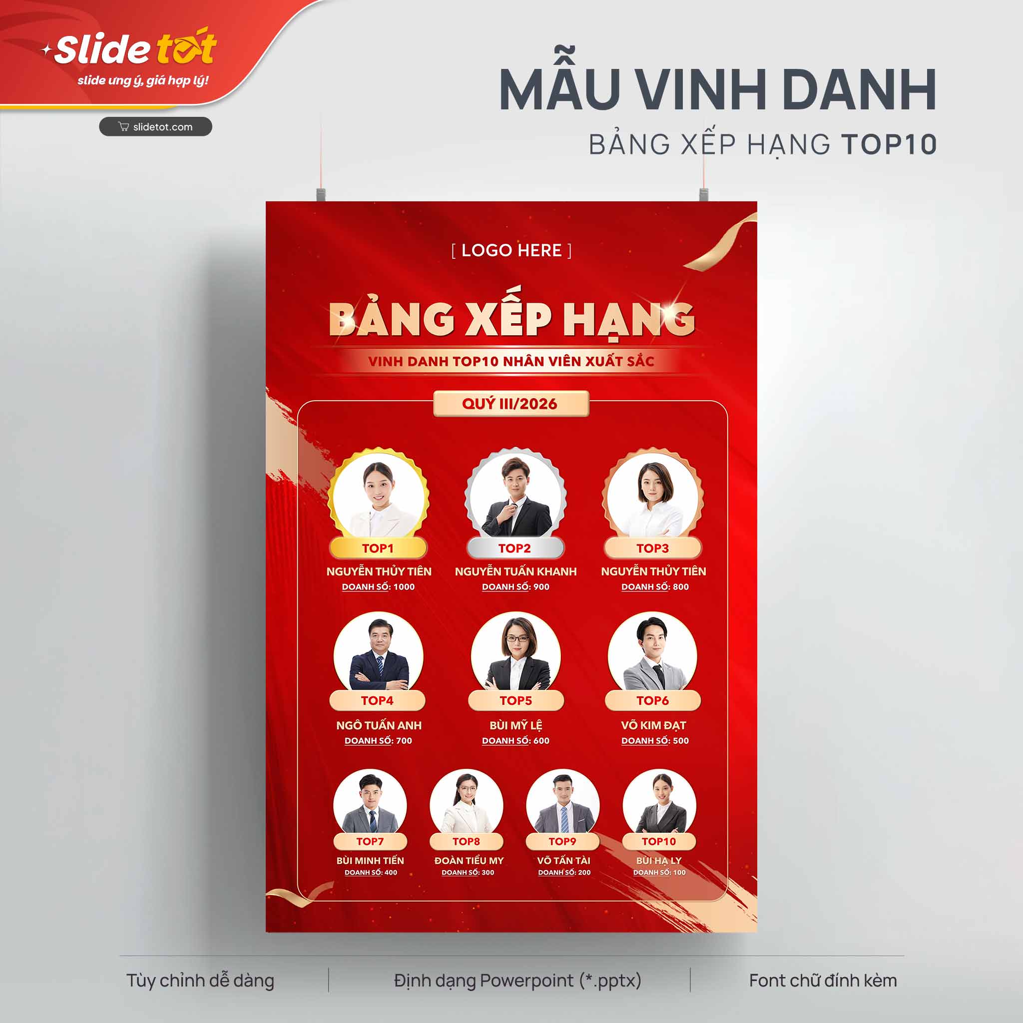 Mẫu Poster Vinh danh Top10 xuất sắc nhất 2 Mẫu Poster Vinh danh Top10 xuất sắc nhất - Slide Tốt