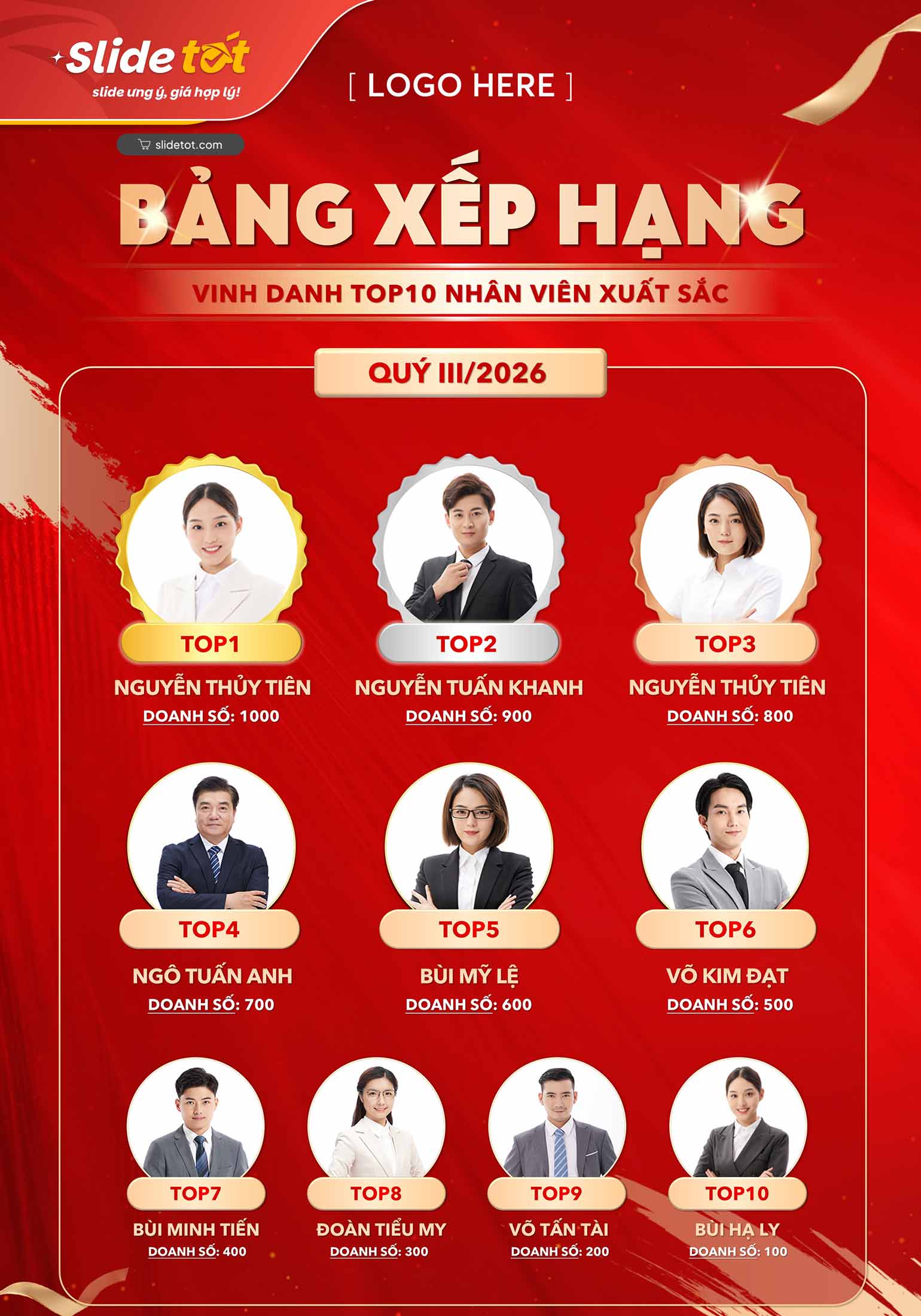 Mẫu Poster Vinh danh Top10 xuất sắc nhất 4 Mẫu Poster Vinh danh Top10 xuất sắc nhất - Slidetot