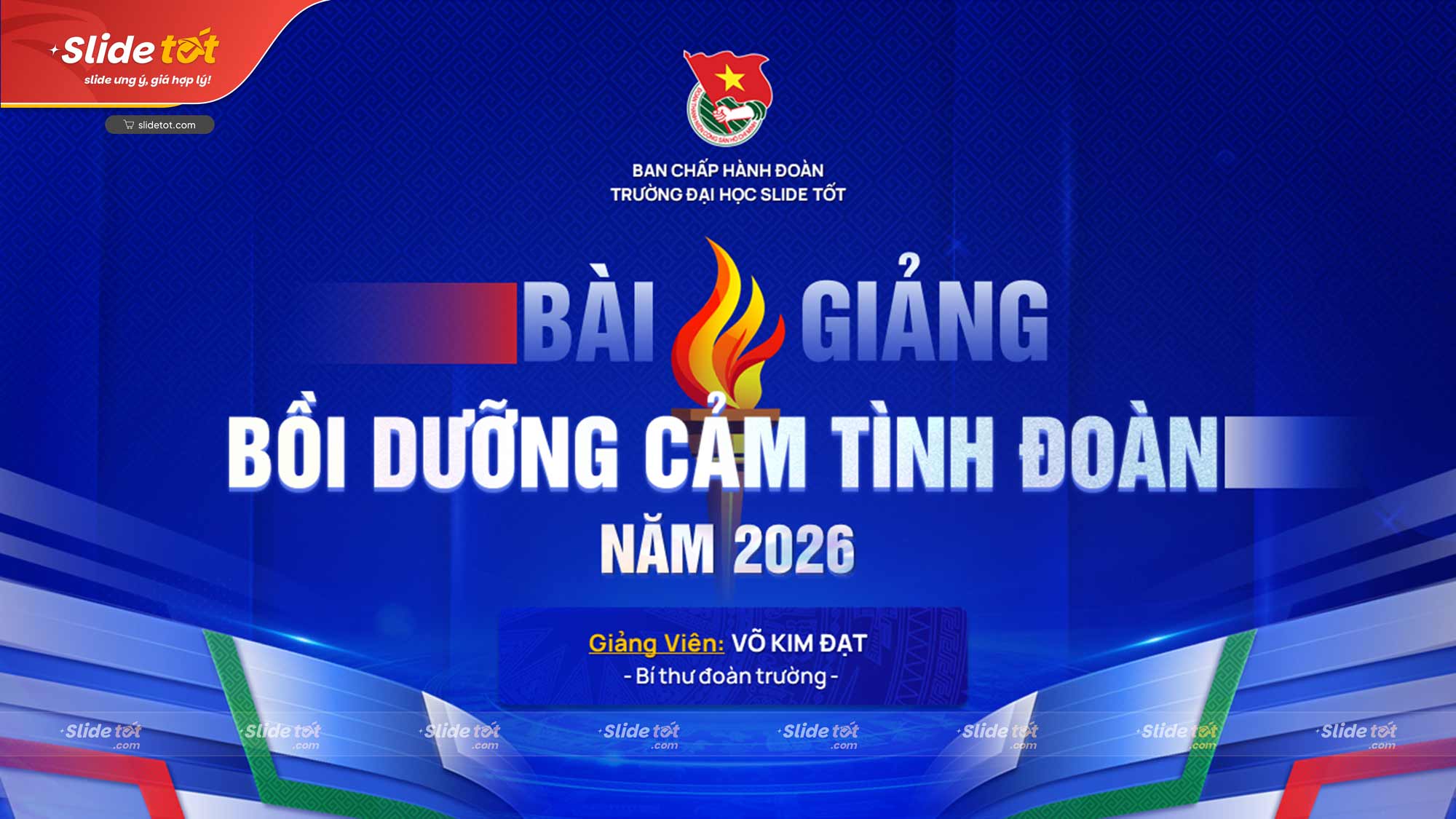 Mẫu Slide Bồi dưỡng cảm tình Đoàn 4 Mẫu Slide Bồi dưỡng cảm tình Đoàn - Ảnh 2