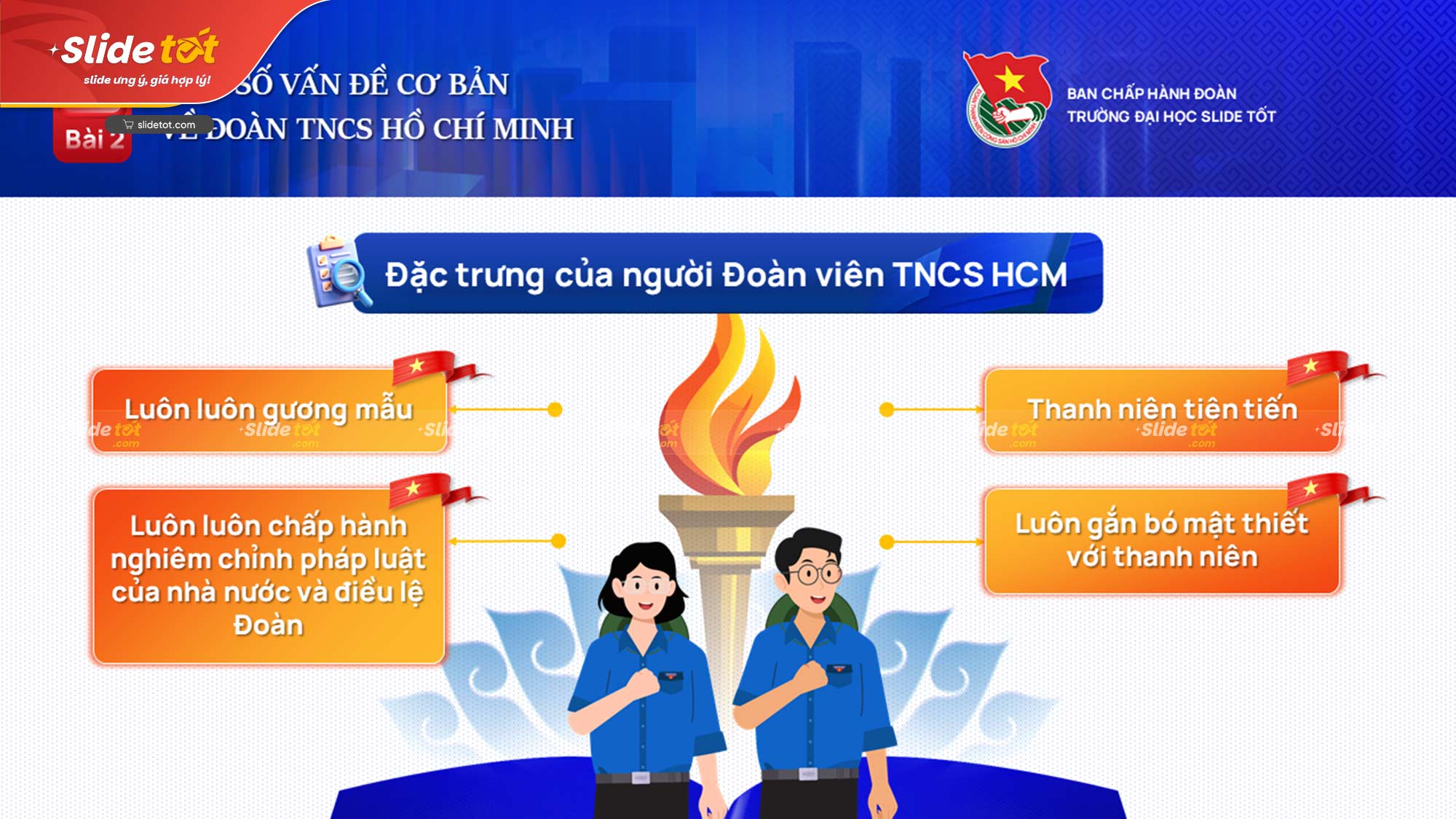 Mẫu Slide Bồi dưỡng cảm tình Đoàn 9 Mẫu Slide Bồi dưỡng cảm tình Đoàn - Ảnh 7