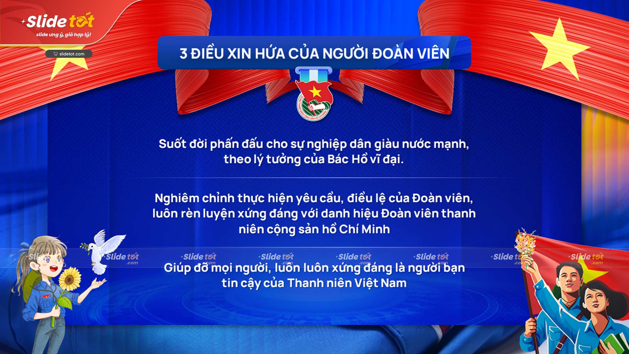 Mẫu Slide Bồi dưỡng cảm tình Đoàn 10 Mẫu Slide Bồi dưỡng cảm tình Đoàn - Ảnh 8