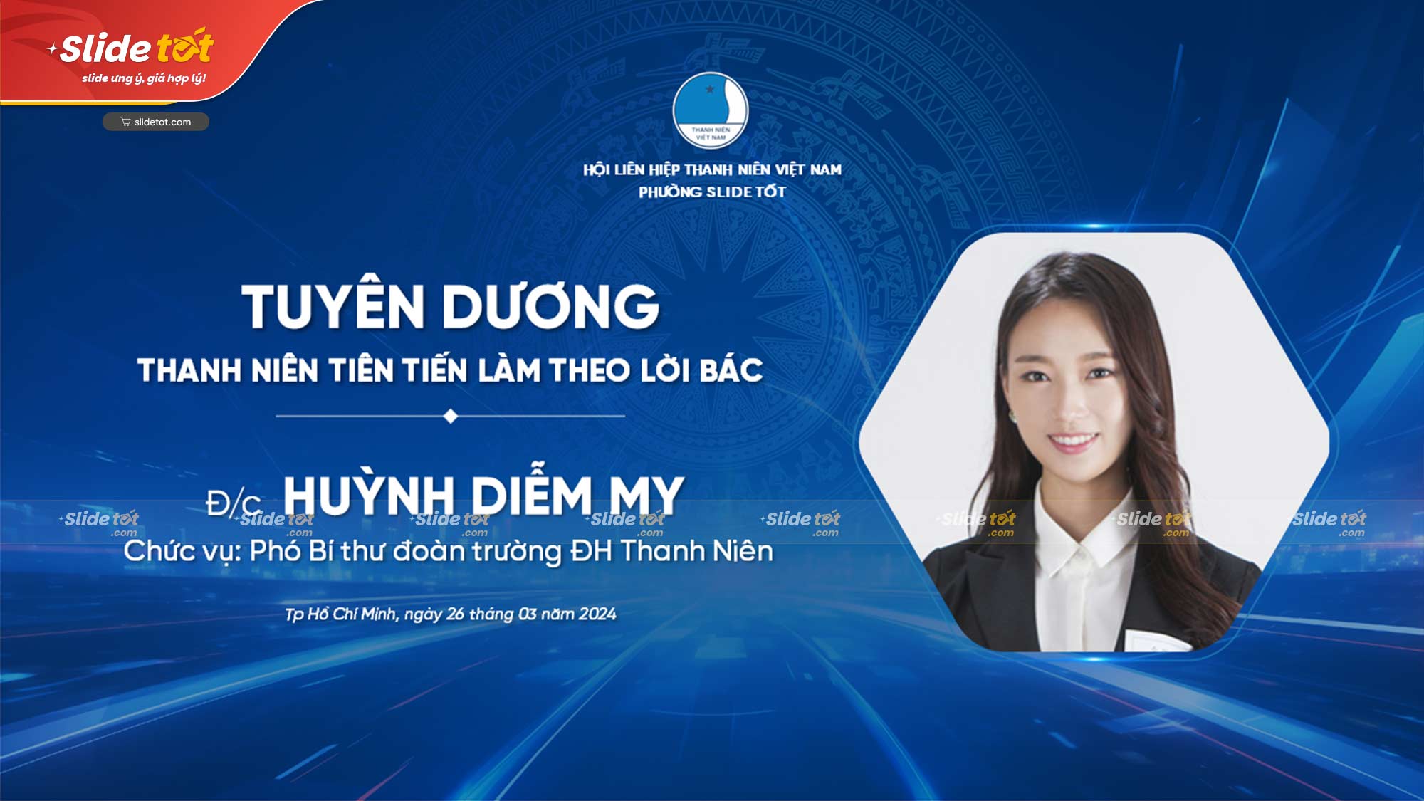 Mẫu Slide Đại hội đại biểu Hội liên hiệp thanh niên Việt Nam (LHTN) 7 Mẫu Slide Đại hội đại biểu Hội liên hiệp thanh niên Việt Nam (LHTN) - Ảnh 5