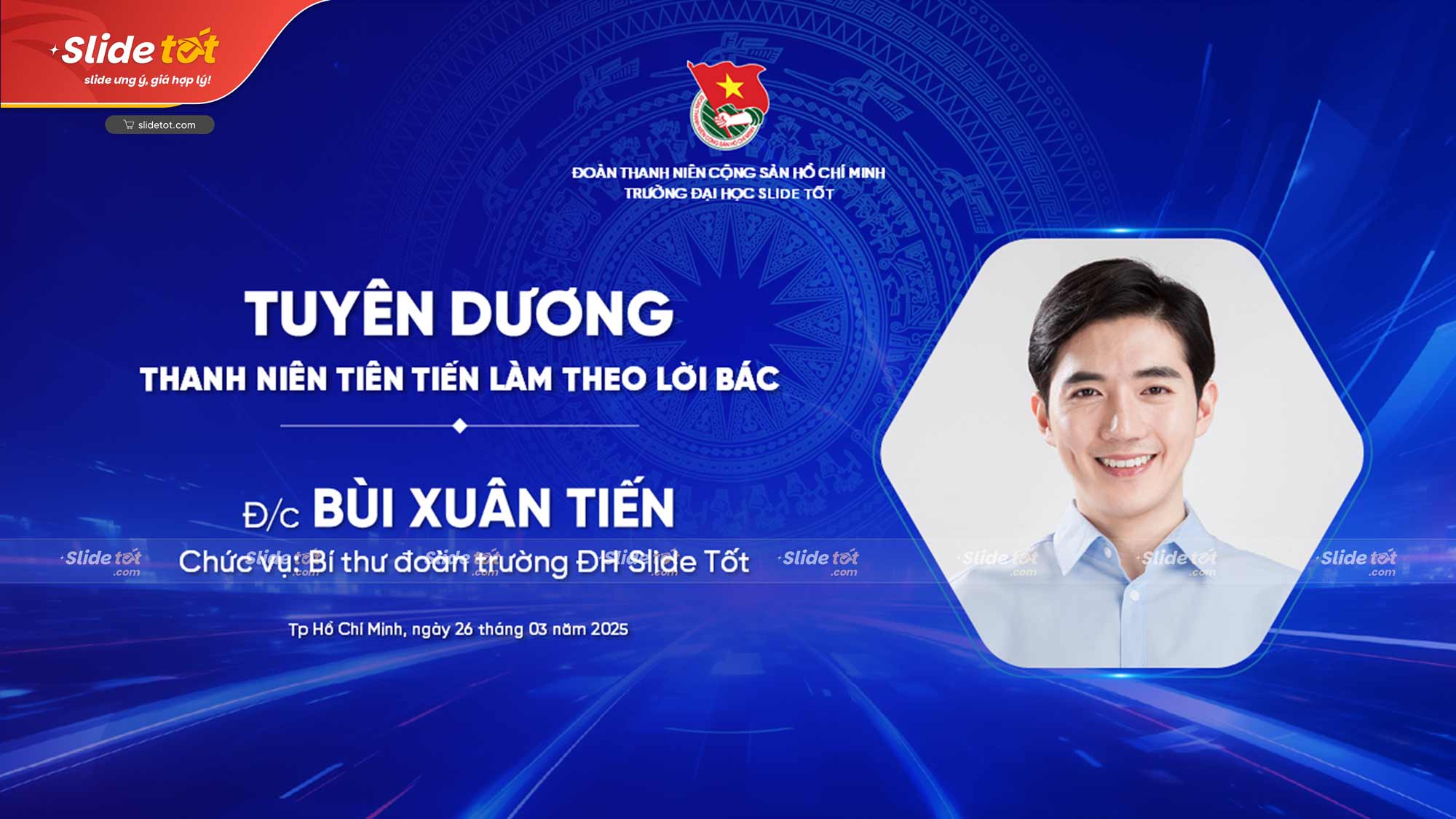 Mẫu Slide Đại hội Đoàn thanh niên cộng sản Hồ Chí Minh 7 Mẫu Slide Đại hội Đoàn thanh niên cộng sản Hồ Chí Minh - Ảnh 5