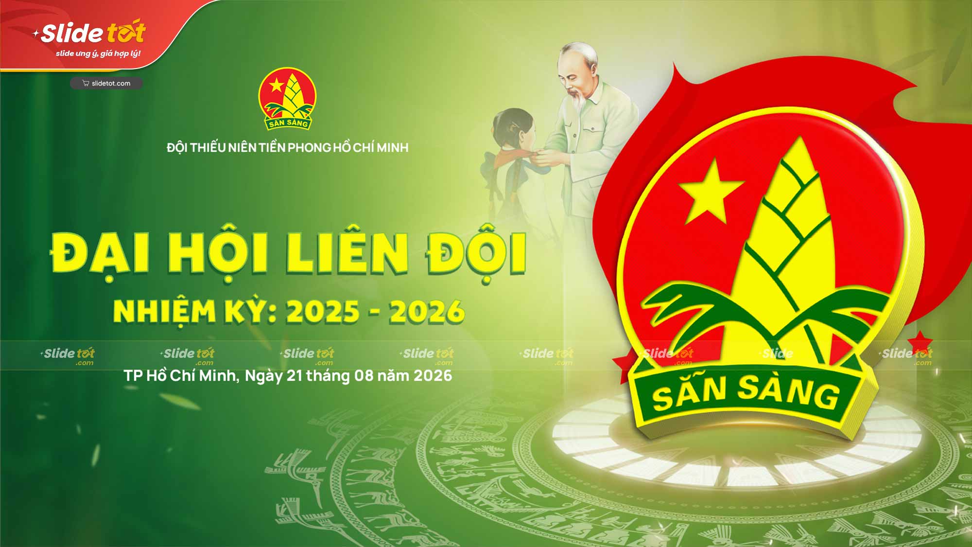 Mẫu Slide Đại hội Đội thiếu niên tiền phong Hồ Chí Minh 4 Mẫu Slide Đại hội Đội thiếu niên tiền phong Hồ Chí Minh - Ảnh 2