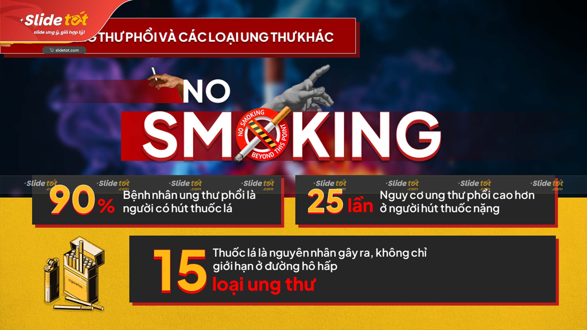 Mẫu Slide Tuyên truyền Thuốc lá & Tác hại thuốc lá truyền thống 7 Mẫu Slide Tuyên truyền Thuốc lá & Tác hại thuốc lá truyền thống - Ảnh 5