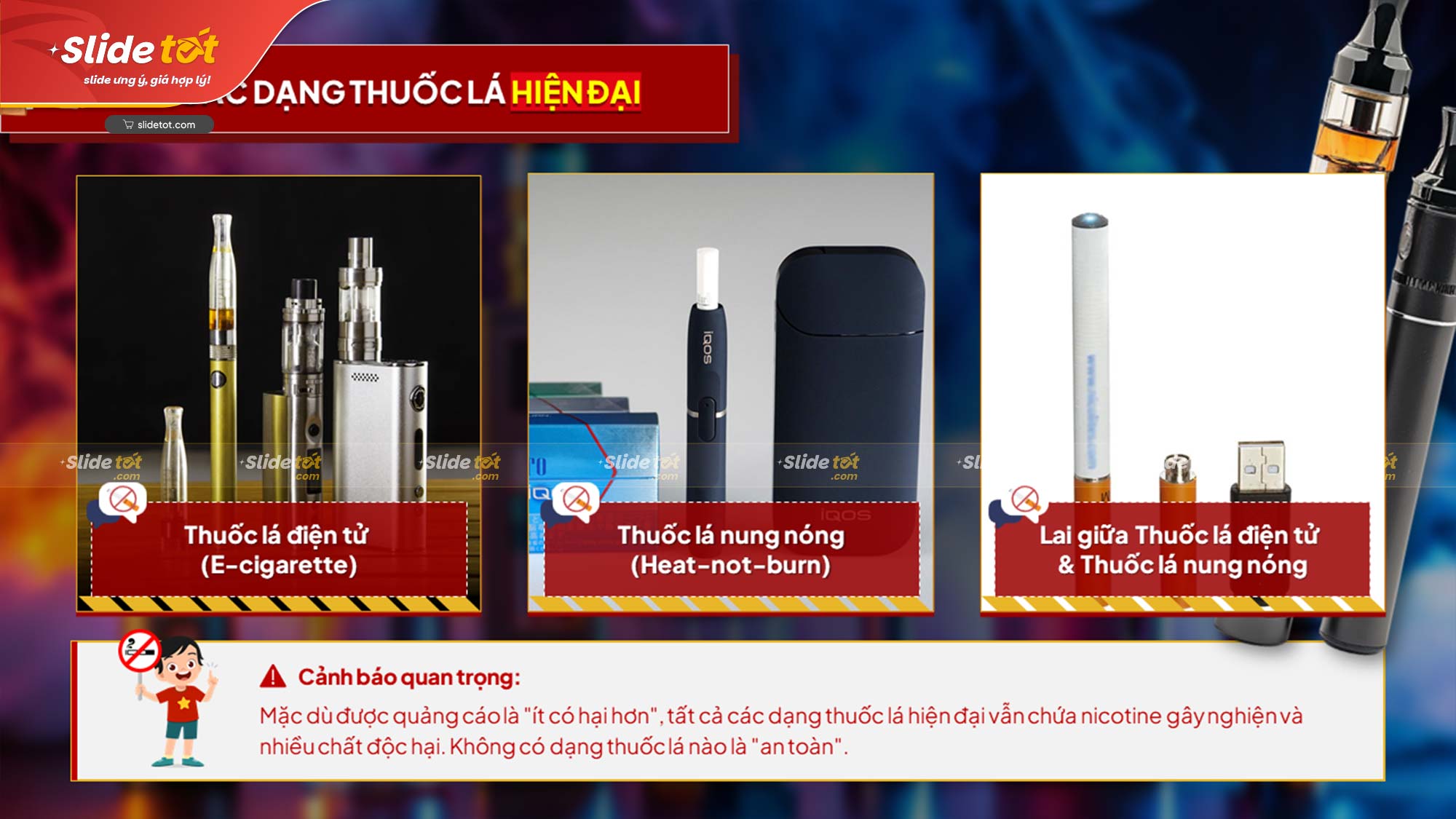Mẫu Slide Tuyên truyền Thuốc lá & Tác hại thuốc lá truyền thống 6 Mẫu Slide Tuyên truyền Thuốc lá & Tác hại thuốc lá truyền thống - Ảnh 4
