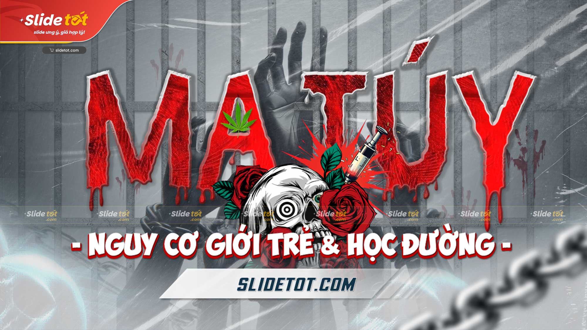 Mẫu Slide Tuyên truyền phòng chống tác hại Ma Túy 4 Mẫu Slide Tuyên truyền phòng chống tác hại Ma Túy - Ảnh 2