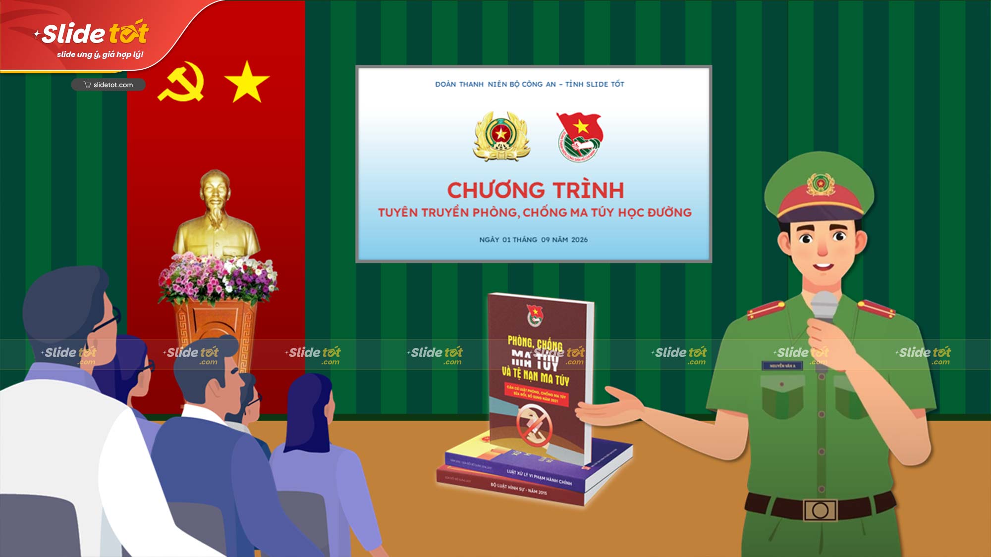 Mẫu Slide Tuyên truyền phòng chống tác hại Ma Túy 6 Mẫu Slide Tuyên truyền phòng chống tác hại Ma Túy - Ảnh 4