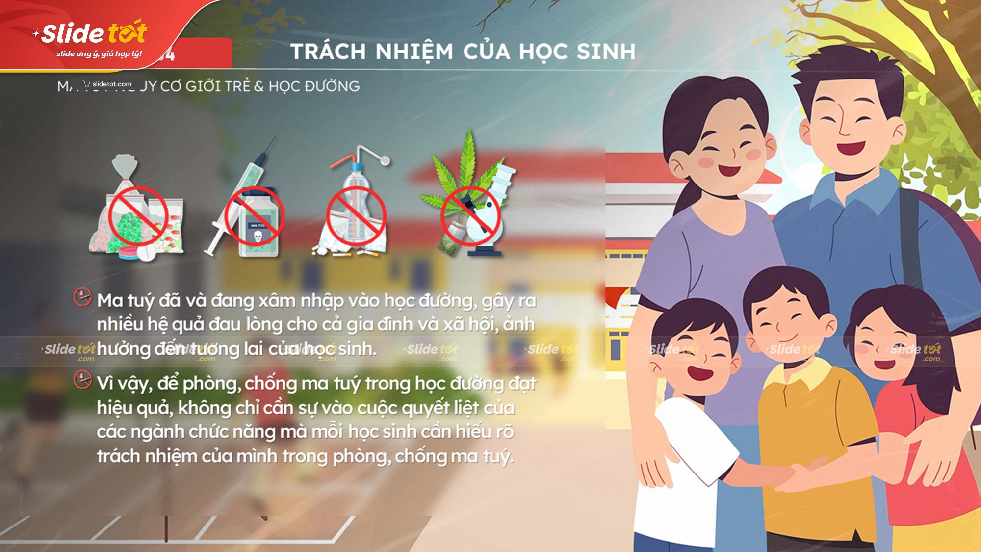 Mẫu Slide Tuyên truyền phòng chống tác hại Ma Túy 9 Mẫu Slide Tuyên truyền phòng chống tác hại Ma Túy - Ảnh 7