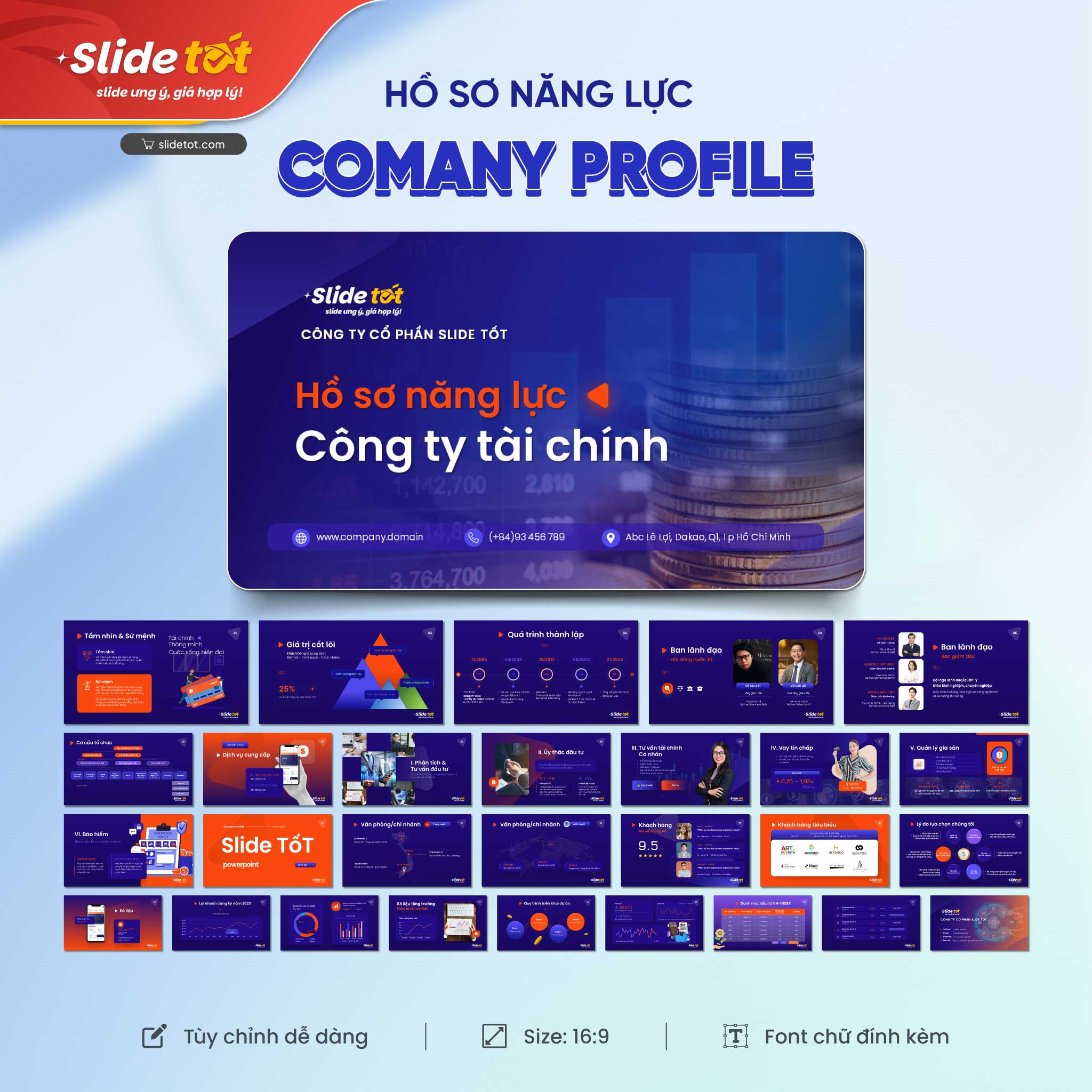 Mẫu Slide Company profile - Hồ sơ năng lực công ty (Ver1) 3 Mẫu Slide Company profile - Hồ sơ năng lực công ty (Ver1)