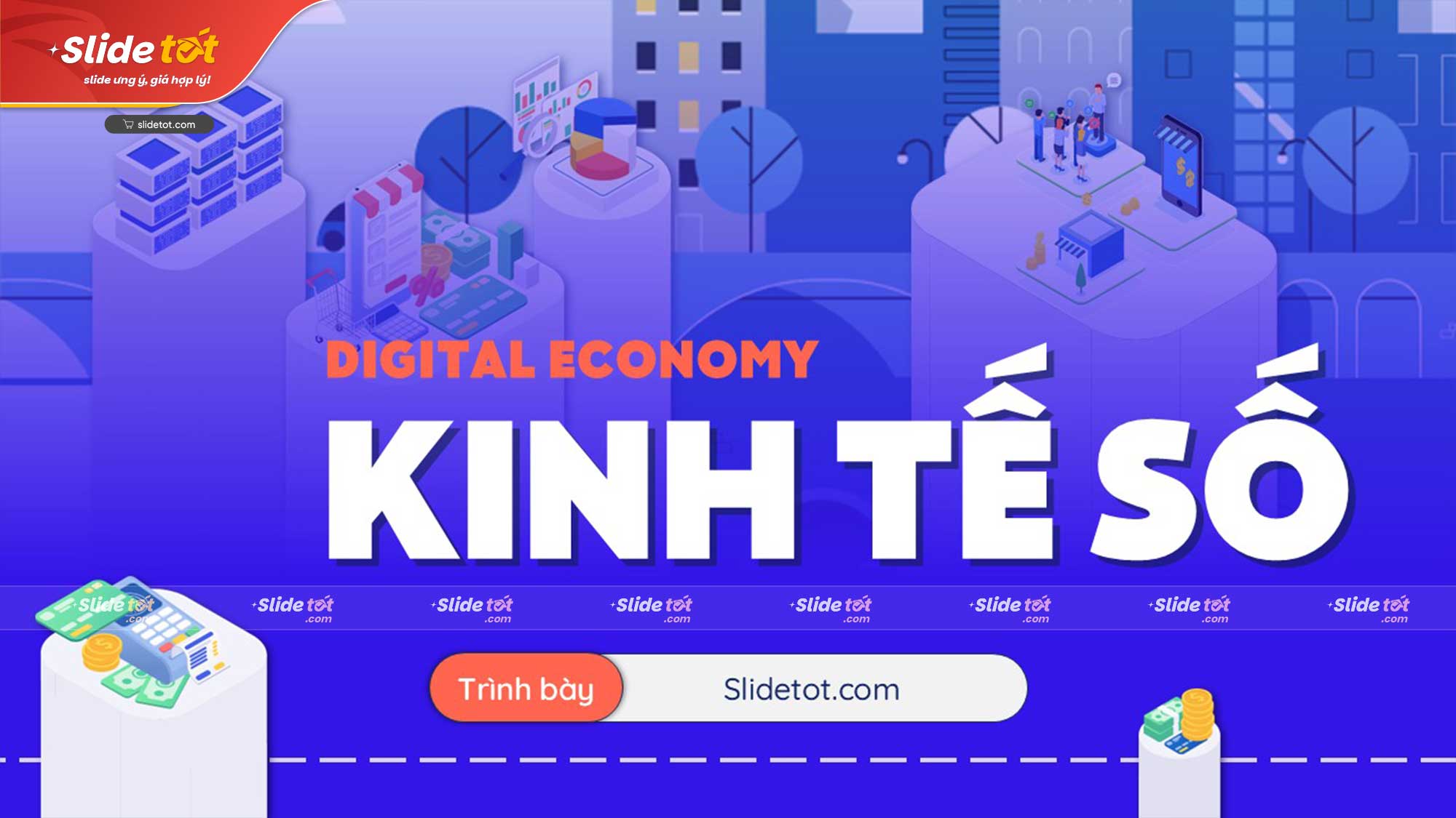 Mẫu Slide Kinh tế số (Digital Economy) 4 Mẫu Slide Kinh tế số (Digital Economy) - Ảnh 2