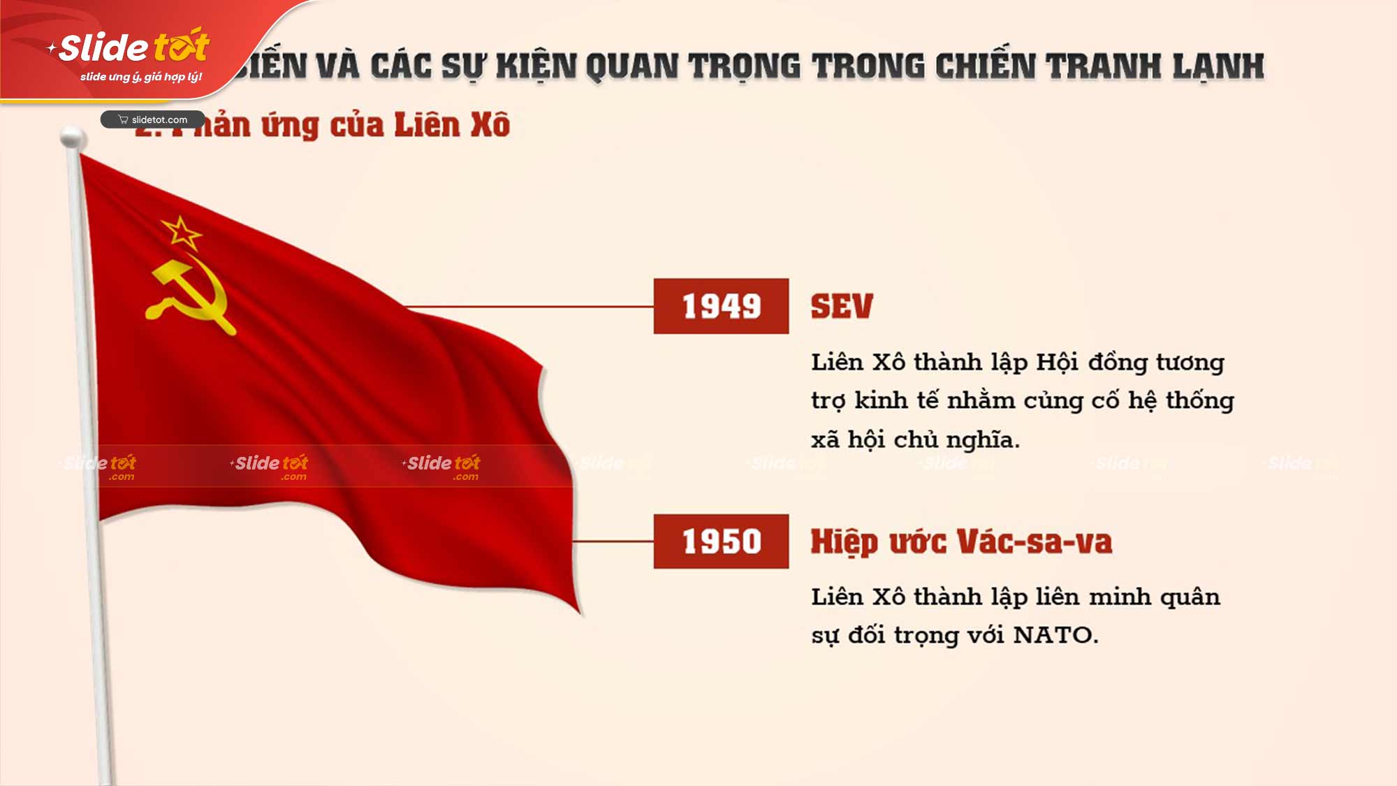 Mẫu Slide lịch sử: Chiến tranh lạnh 1947-1991 (Cold War) 6 Mẫu Slide lịch sử: Chiến tranh lạnh 1947-1991 (Cold War) - Ảnh 4