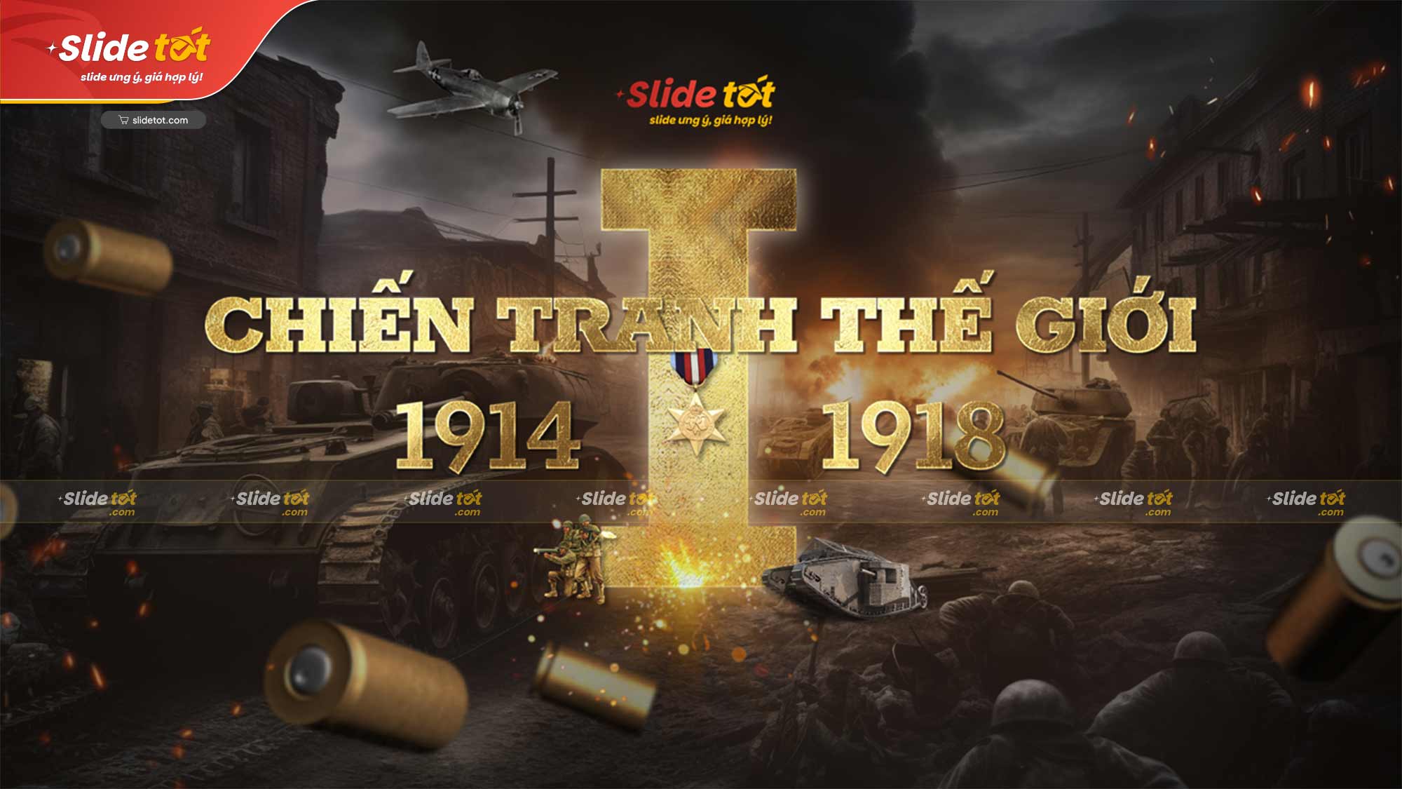 Mẫu Slide lịch sử Chiến tranh thế giới thứ 1 (World War 1) 4 Mẫu Slide lịch sử Chiến tranh thế giới thứ 1 (World War 1) - Ảnh 2