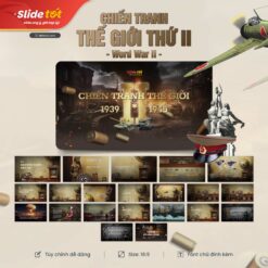 Mẫu Slide lịch sử: Chiến tranh thế giới thứ 2 (World War 2)