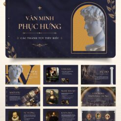 Kho mẫu slide powerpoint thuyết trình đẹp-giá tốt 121 Alternative view of Mẫu Slide lịch sử: Văn minh Phục Hưng (History of Renaissance)